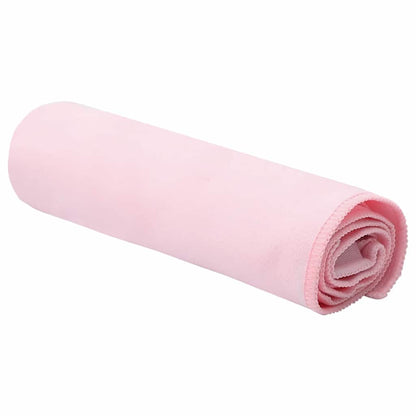 vidaXL Sports Towels 2 pcs Pink 50 x 30 cm Polyester and polyamide
