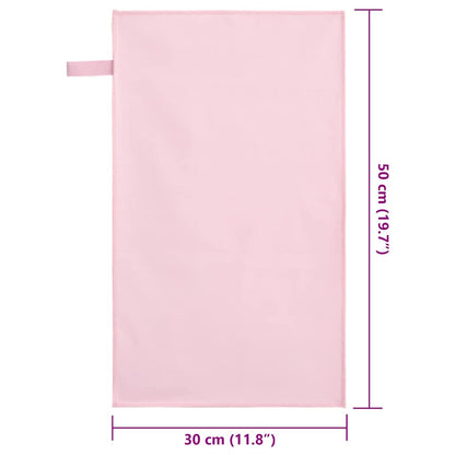 vidaXL Sports Towels 2 pcs Pink 50 x 30 cm Polyester and polyamide