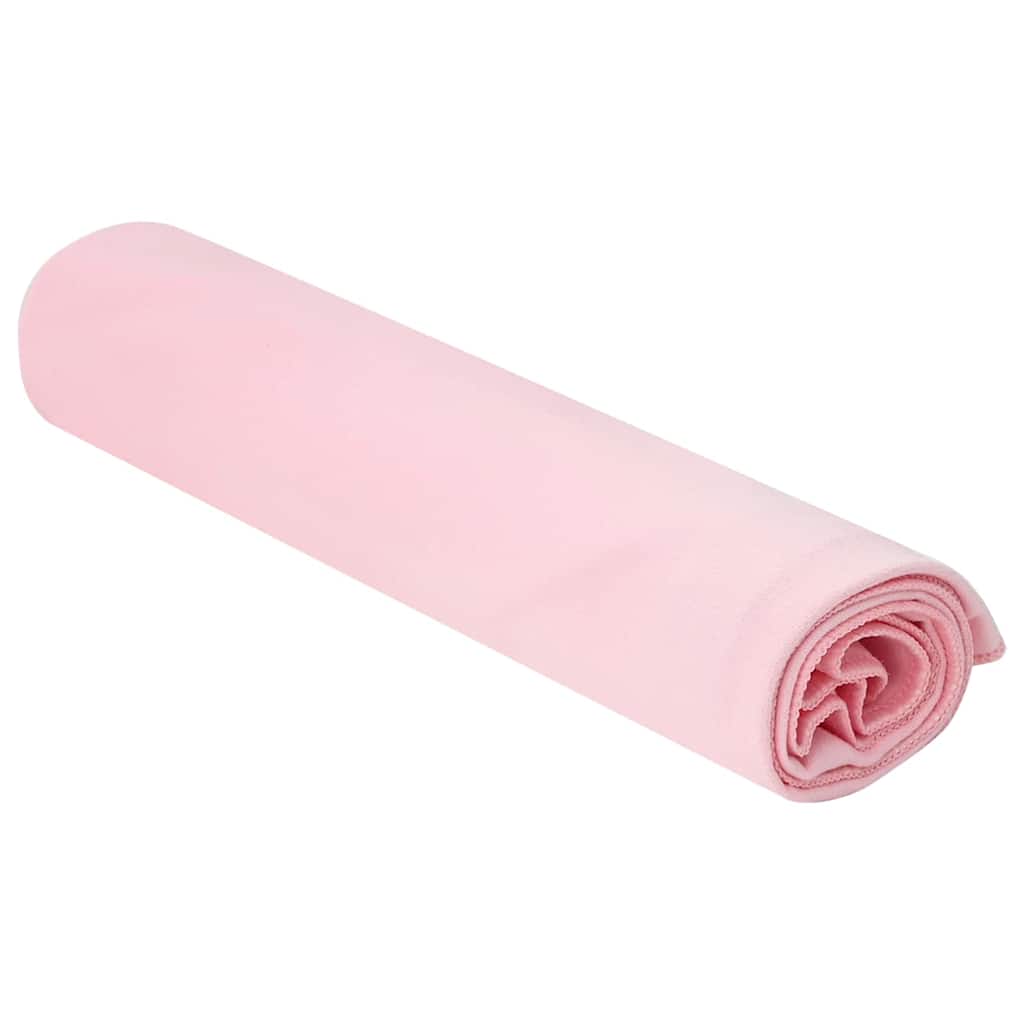 vidaXL Sports Towels 2 pcs Pink 100 x 50 cm Polyester and polyamide