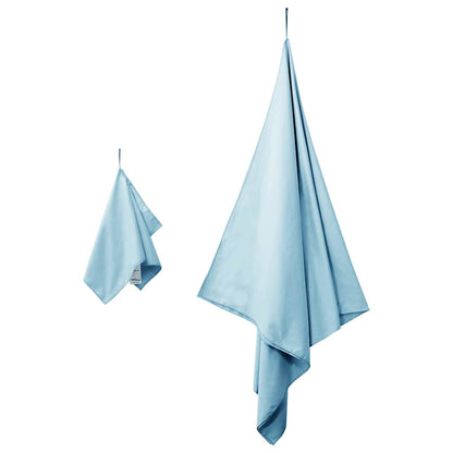 vidaXL Sports Towel Set 2 pcs Blue Fabric