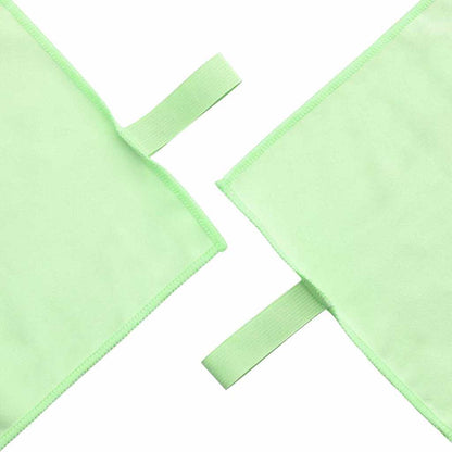 vidaXL Sports Towel Set 2 pcs Green Fabric