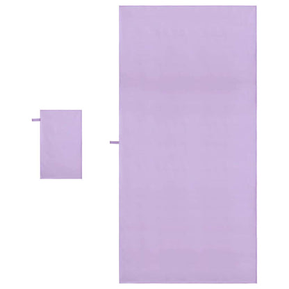 vidaXL Sports Towel Set 2 pcs Purple Fabric