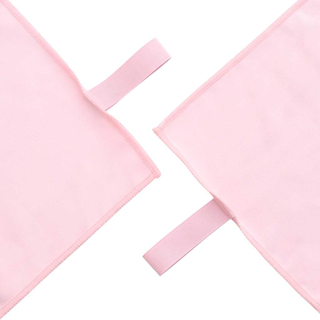 vidaXL Sports Towel Set 2 pcs Pink Fabric