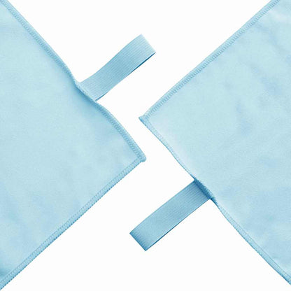vidaXL Sports Towel Set 3 pcs Blue Polyester and Polyamide