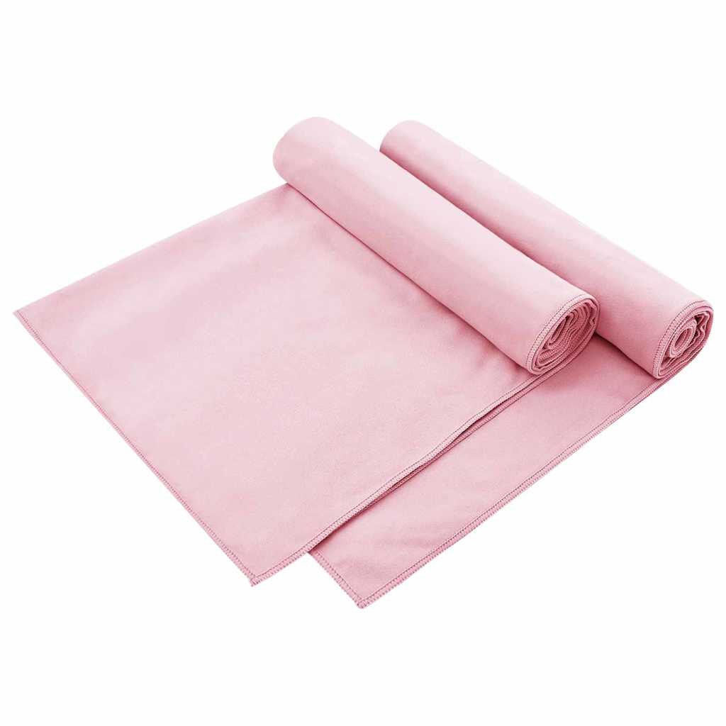vidaXL Outdoor Chair Towels 2 pcs Pink 130 x 60 cm