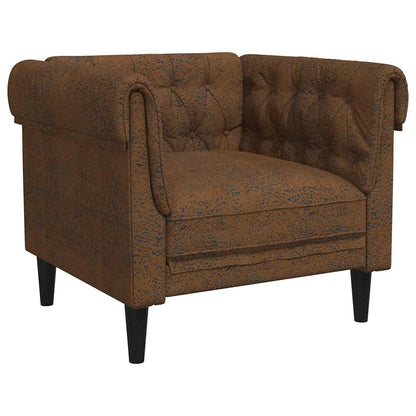 vidaXL Chesterfield Sofa Chair Other Brown 78.5 x 74.5 x 74.5 cm