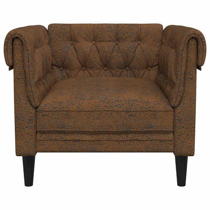 vidaXL Chesterfield Sofa Chair Other Brown 78.5 x 74.5 x 74.5 cm
