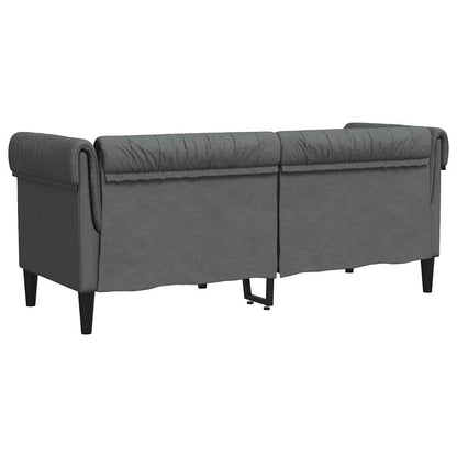 vidaXL Chesterfield Sofa Other Dark grey 182.5 x 74.5 x 74.5 cm Fabric
