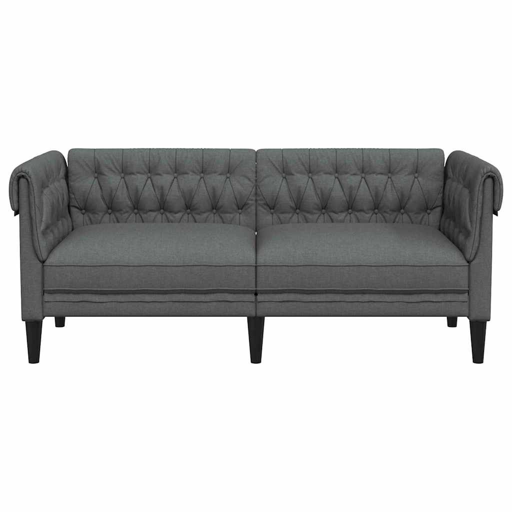 vidaXL Chesterfield Sofa Other Dark grey 182.5 x 74.5 x 74.5 cm Fabric