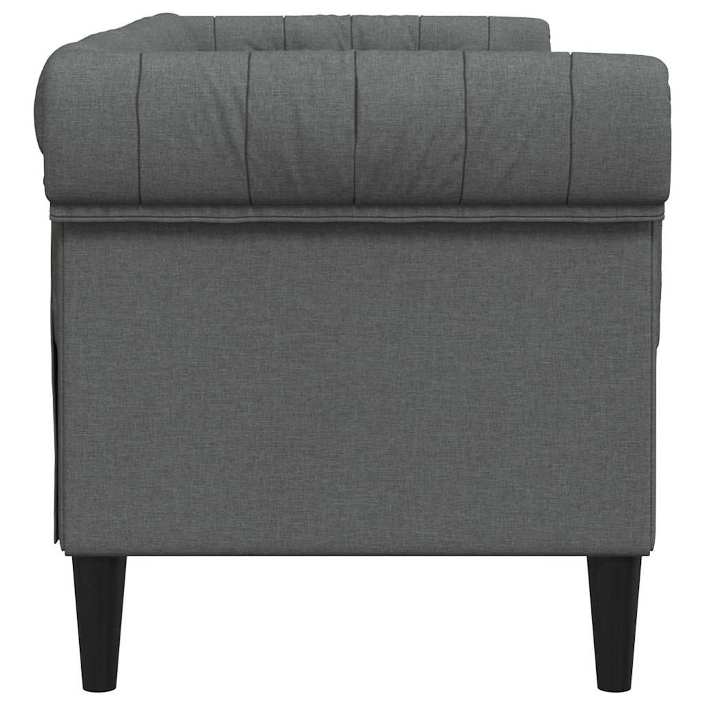 vidaXL Chesterfield Sofa Other Dark grey 182.5 x 74.5 x 74.5 cm Fabric