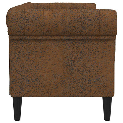 vidaXL Chesterfield Sofa with Cushion Brown 182.5 x 74.5 x 74.5 cm