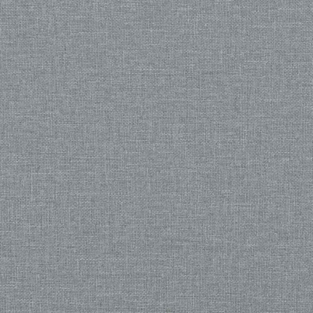vidaXL Sofa Light Grey 201.5 x 74.5 x 74.5 cm Polyester