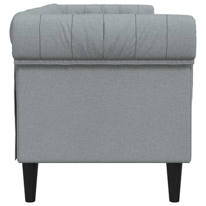 vidaXL Sofa Light Grey 201.5 x 74.5 x 74.5 cm Polyester