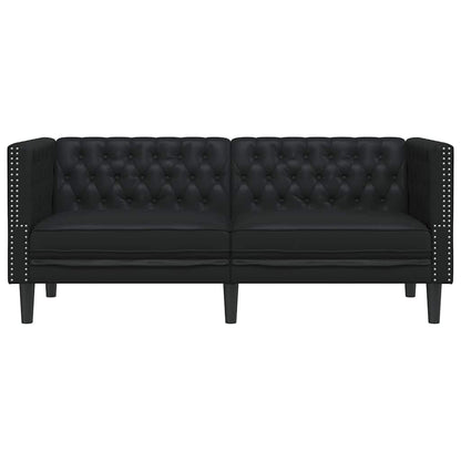 vidaXL Sofa Black 174 x 74.5 x 70.5 cm PVC