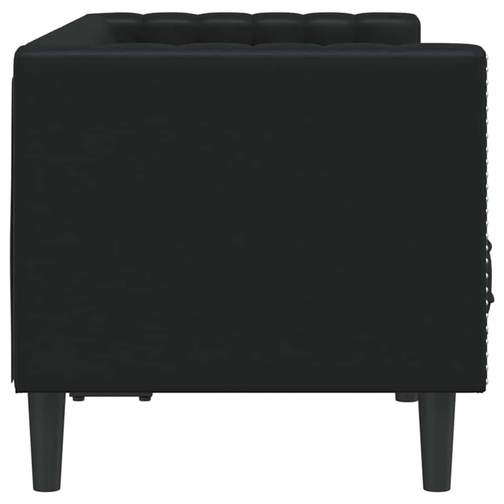 vidaXL Sofa Black 174 x 74.5 x 70.5 cm PVC