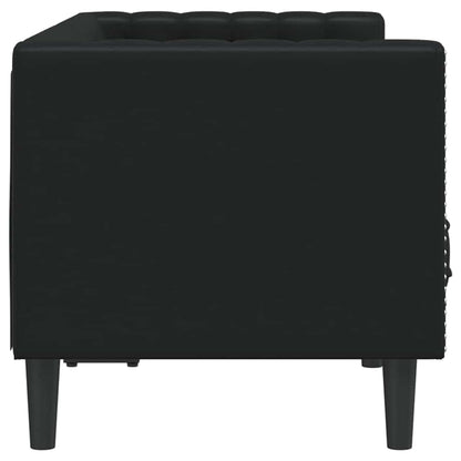 vidaXL Sofa Black 174 x 74.5 x 70.5 cm PVC