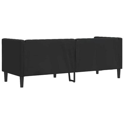 vidaXL Sofa Black 194 x 74.5 x 70.5 cm PVC