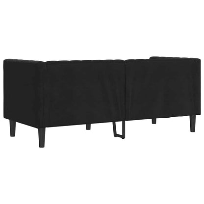 vidaXL Sofa Black 174 x 74.5 x 70.5 cm Velvet