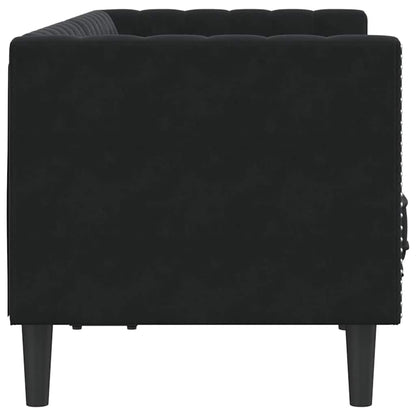 vidaXL Sofa Black 174 x 74.5 x 70.5 cm Velvet