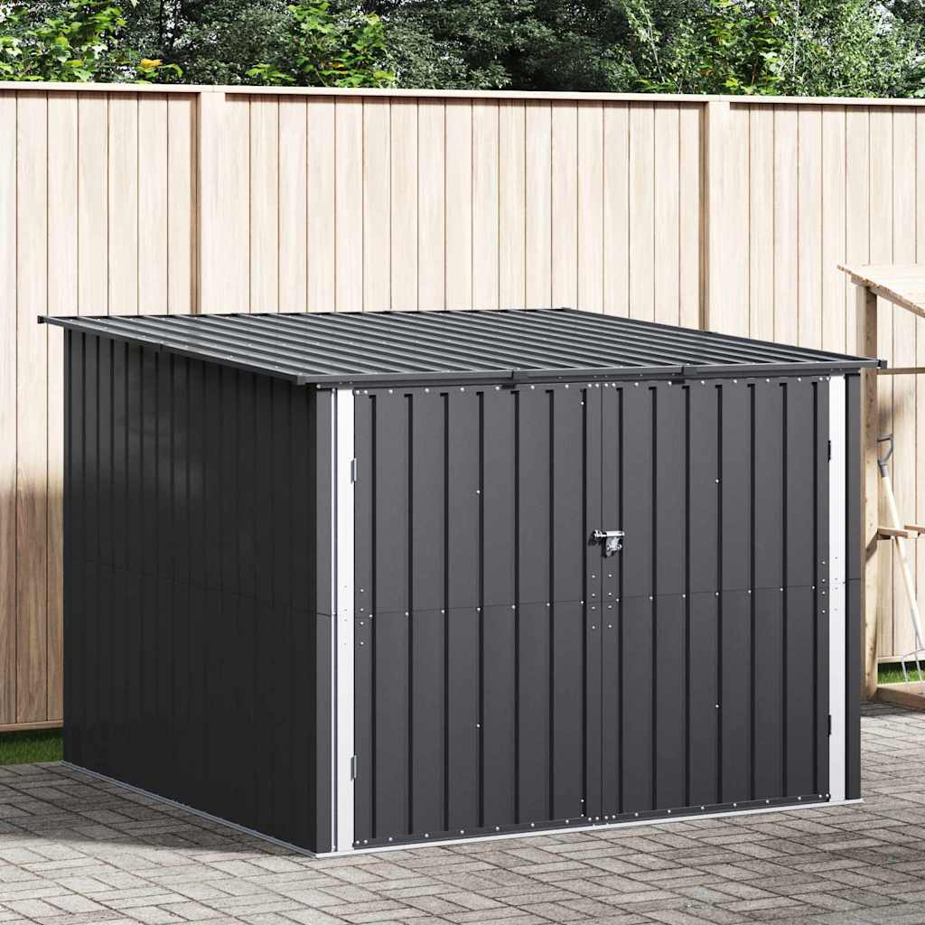 vidaXL Bike Shed 3 pcs Anthracite 216 x 207 x 158 cm Metal