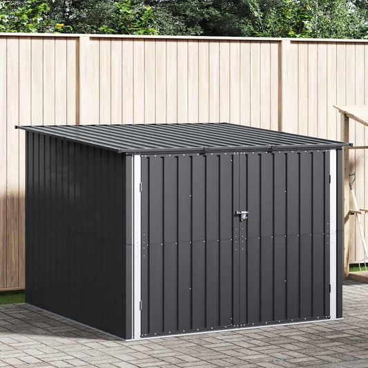 vidaXL Bike Shed 3 pcs Anthracite 216 x 207 x 158 cm Metal