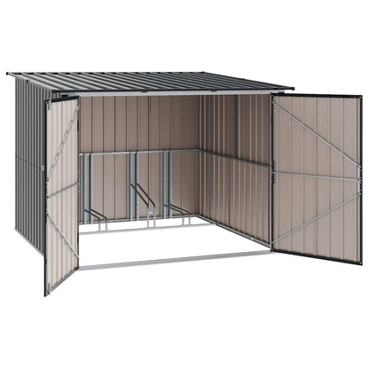 vidaXL Bike Shed 3 pcs Anthracite 216 x 207 x 158 cm Metal