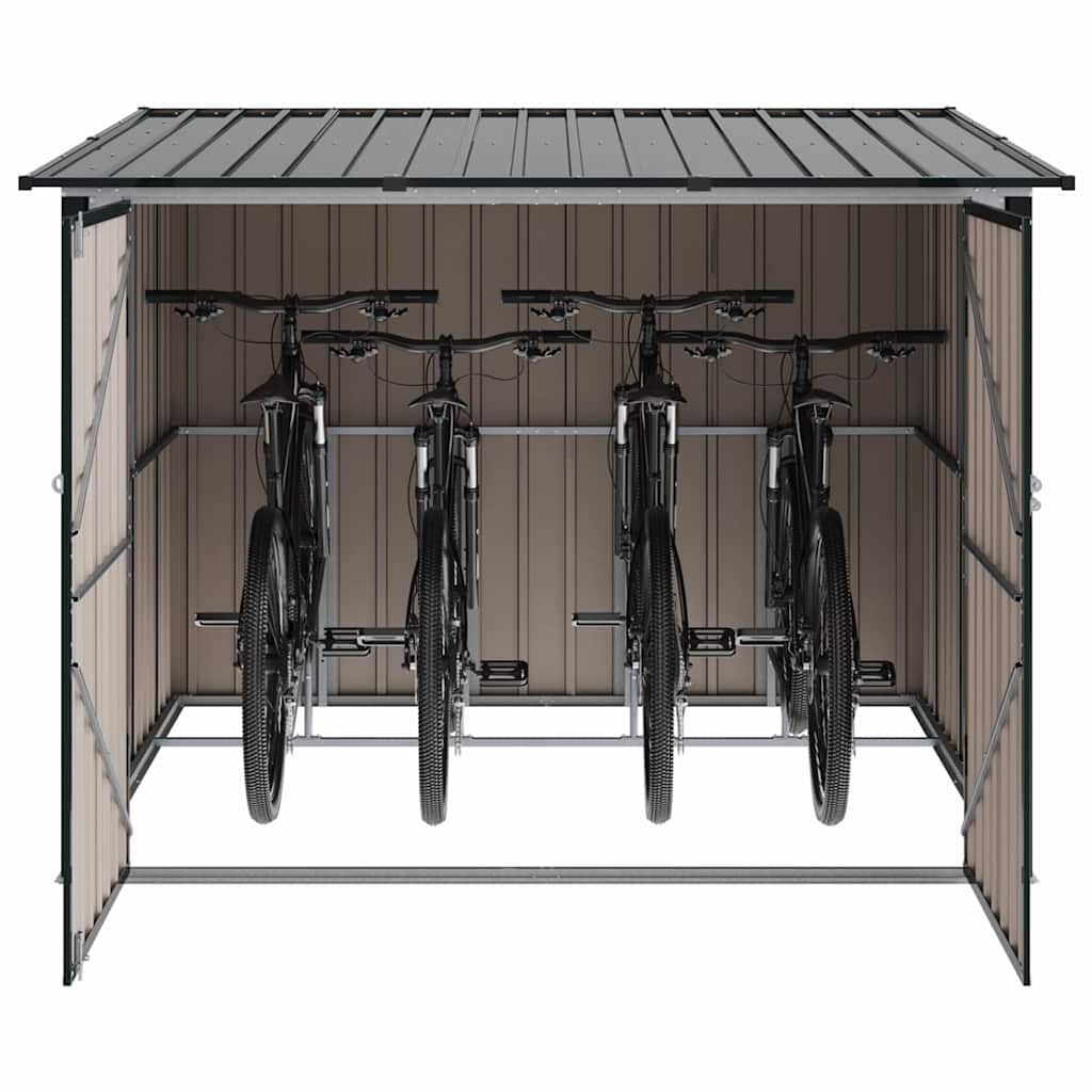 vidaXL Bike Shed 3 pcs Anthracite 216 x 207 x 158 cm Metal