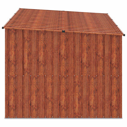 vidaXL Bike Shed 3 pcs Brown 216 x 207 x 158 cm Metal
