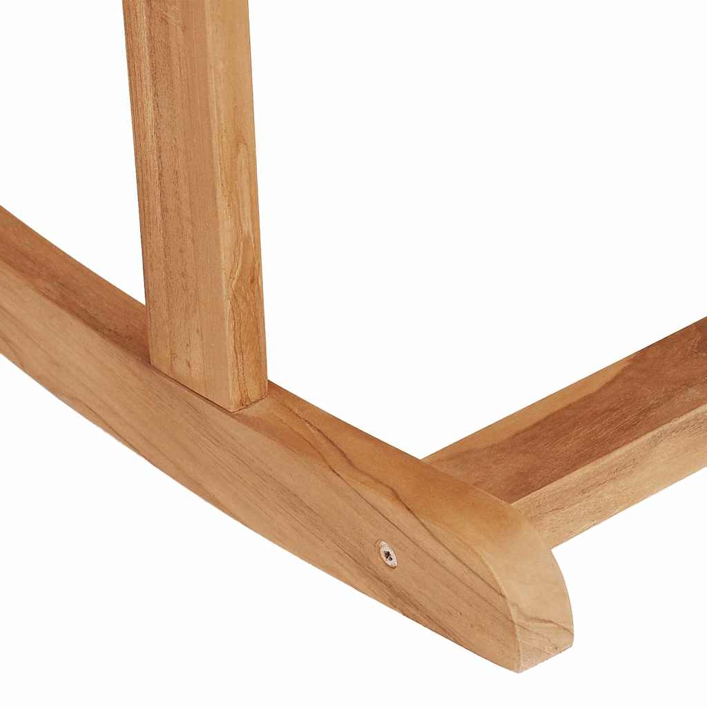 vidaXL Adirondack Rocking Chair 2 pcs Brown Solid Teak wood