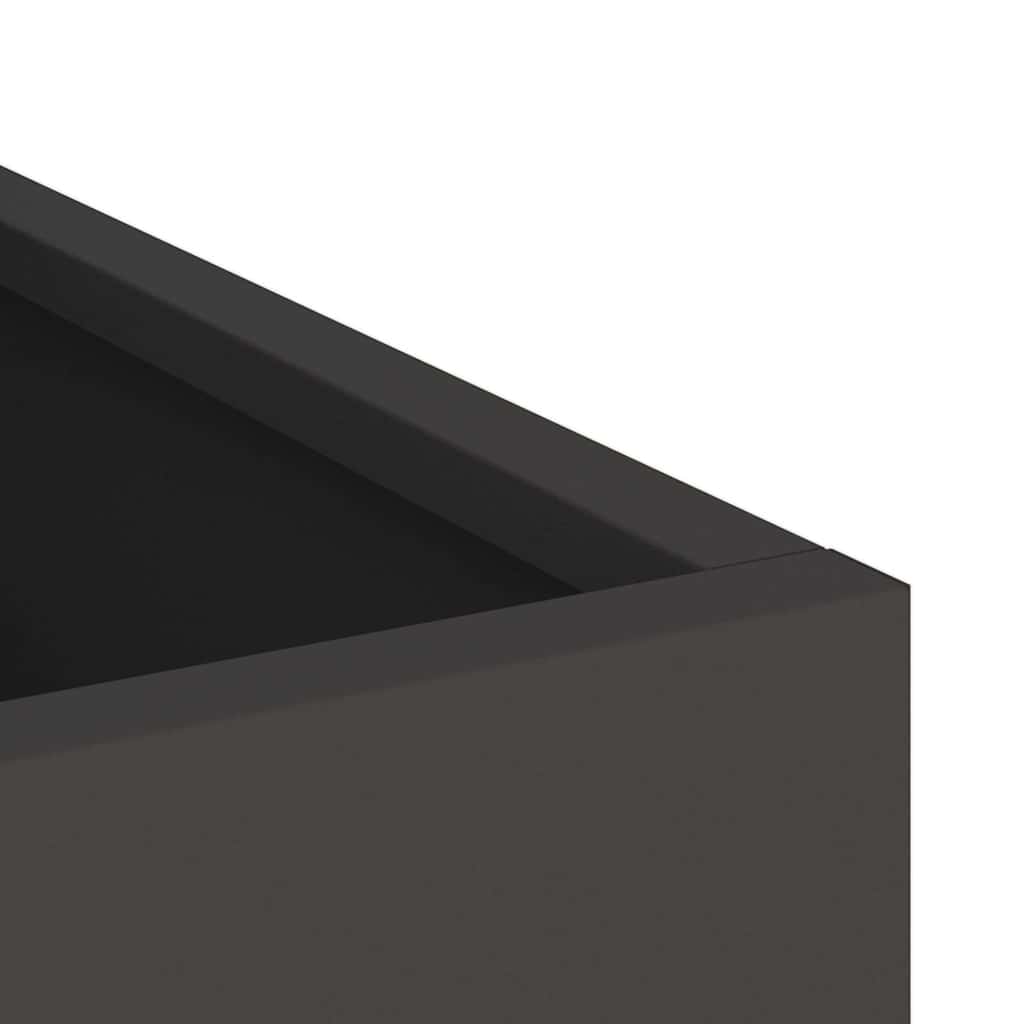 vidaXL Garden Planter Black 32 x 32 x 40 cm Cold-rolled Steel