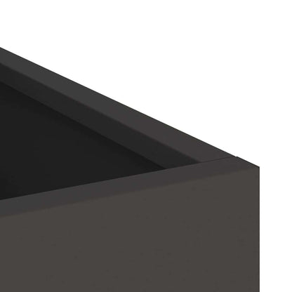 vidaXL Garden Planter Black 32 x 32 x 40 cm Cold-rolled Steel