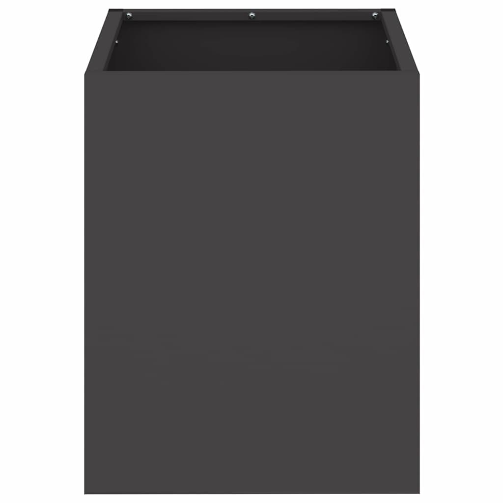 vidaXL Garden Planter Black 32 x 32 x 40 cm Cold-rolled Steel
