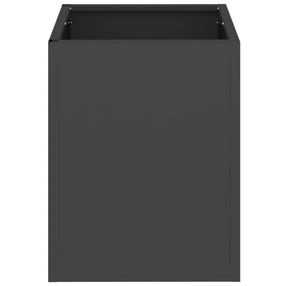 vidaXL Garden Planter Black 32 x 32 x 40 cm Cold-rolled Steel