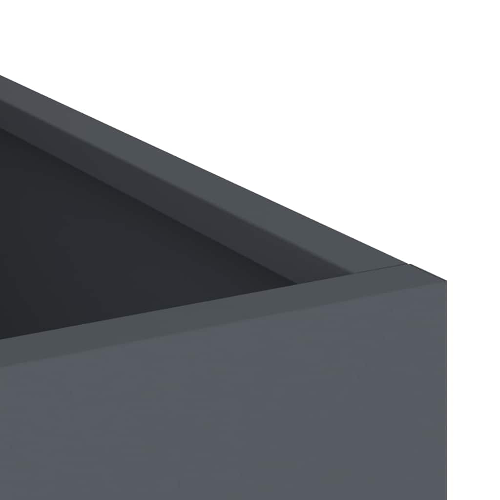 vidaXL Garden Planter Anthracite 32 x 32 x 40 cm Cold-rolled Steel