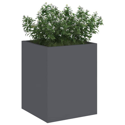 vidaXL Garden Planter Anthracite 32 x 32 x 40 cm Cold-rolled Steel