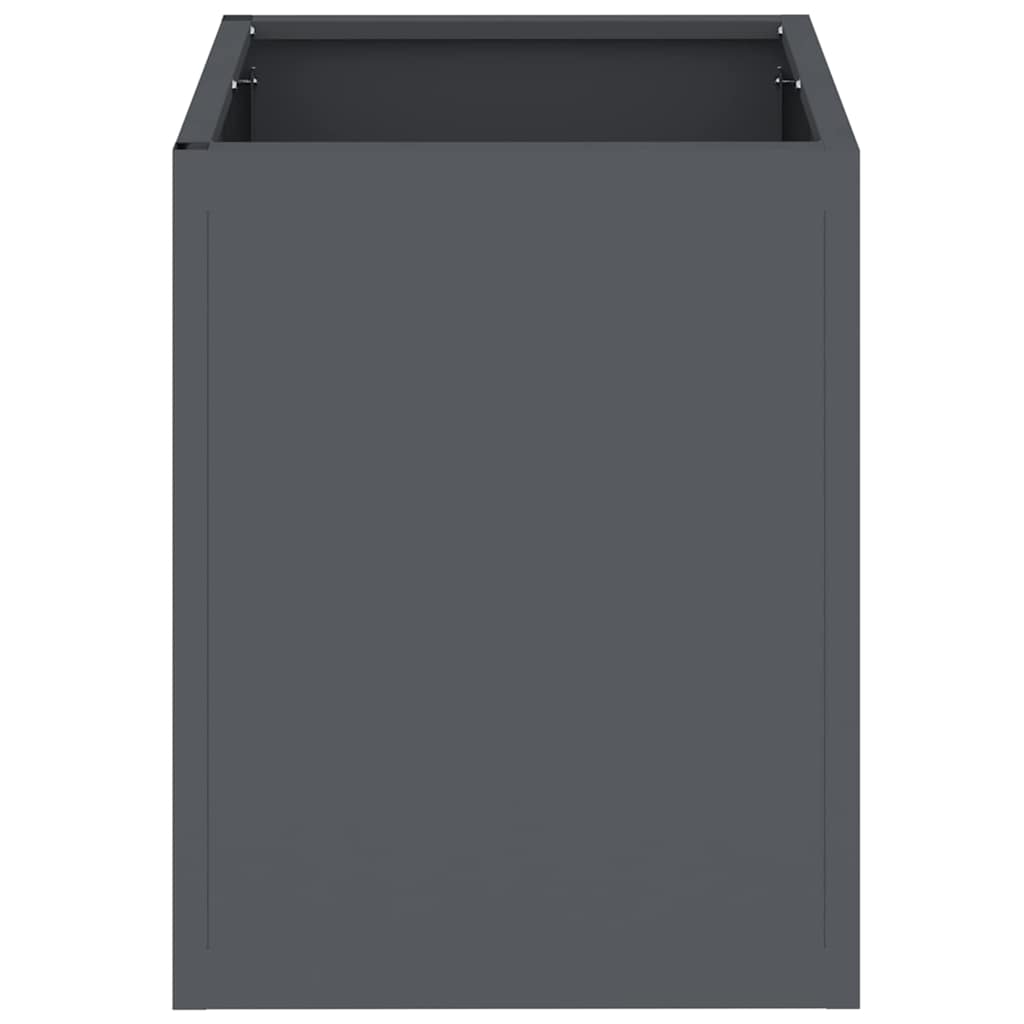 vidaXL Garden Planter Anthracite 32 x 32 x 40 cm Cold-rolled Steel