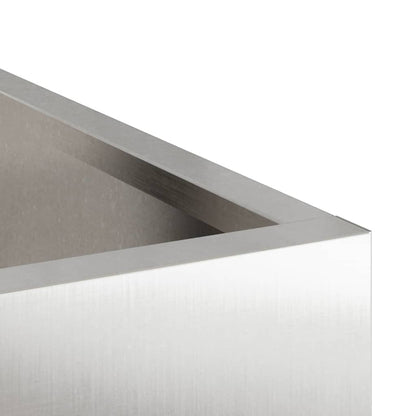 vidaXL Garden Planter Stainless Steel 32 x 32 x 40 cm Stainless Steel