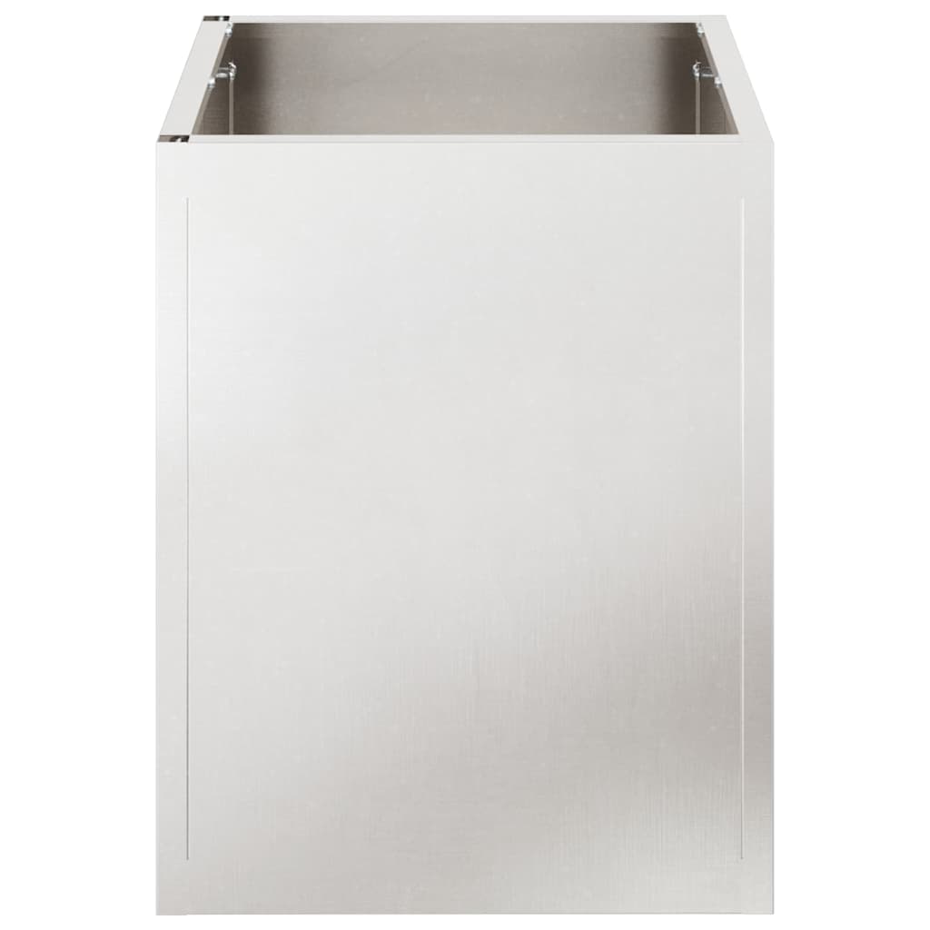 vidaXL Garden Planter Stainless Steel 32 x 32 x 40 cm Stainless Steel