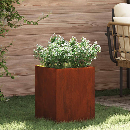 vidaXL Garden Planter Rusty 32 x 32 x 40 cm Weathering Steel