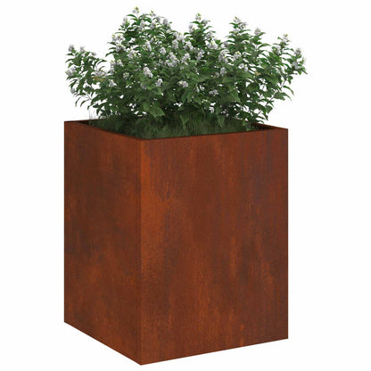 vidaXL Garden Planter Rusty 32 x 32 x 40 cm Weathering Steel