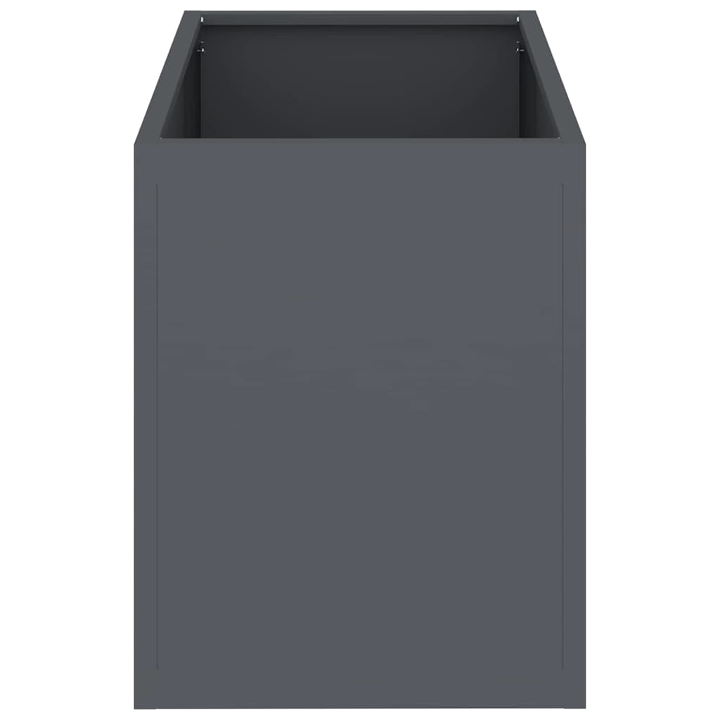 vidaXL Garden Planter Anthracite 50 x 32 x 40 cm Cold-rolled Steel