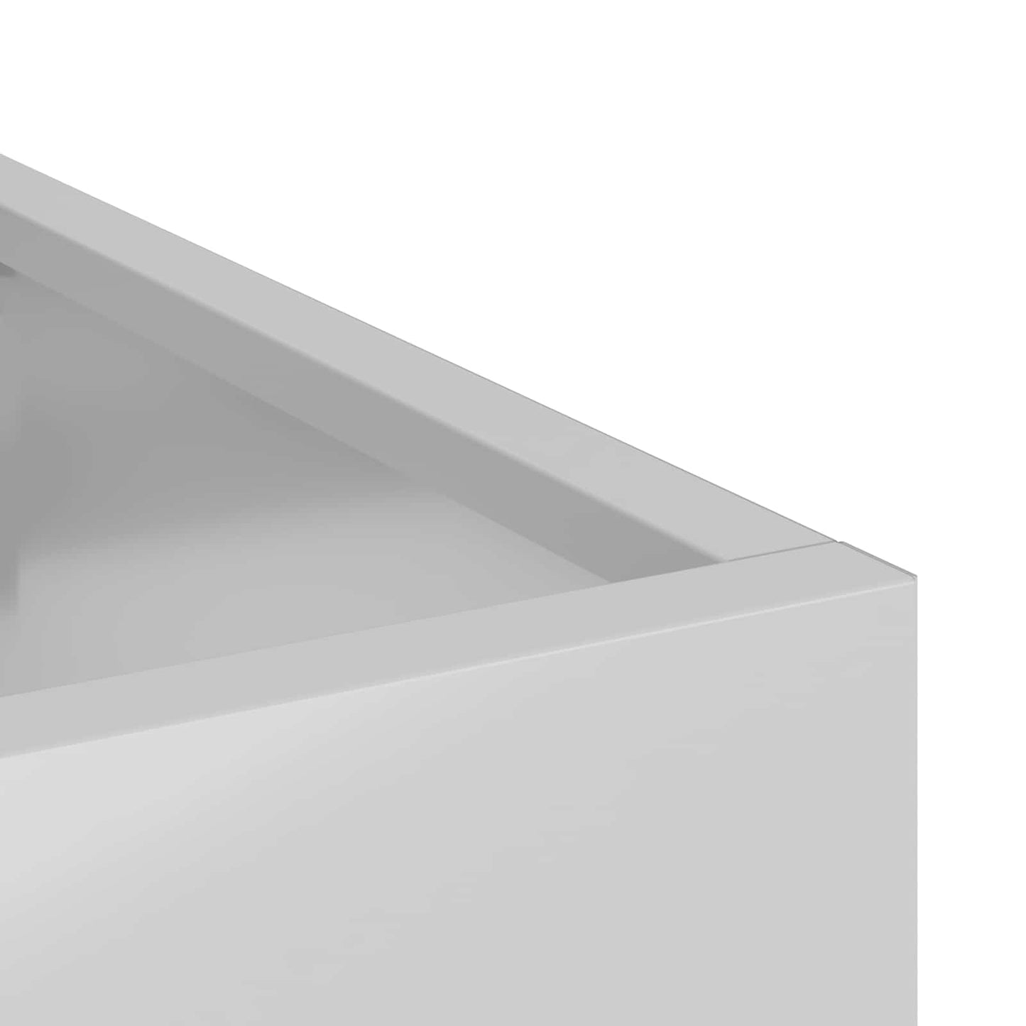 vidaXL Garden Planter Galvanised Steel 50 x 32 x 40 cm