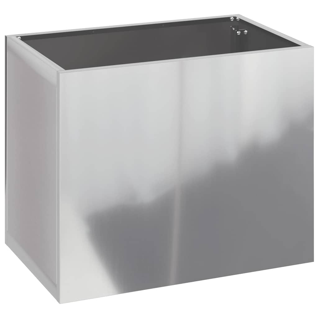 vidaXL Garden Planter Galvanised Steel 50 x 32 x 40 cm