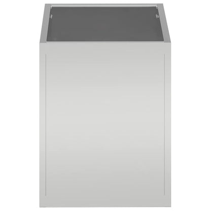 vidaXL Garden Planter Galvanised Steel 50 x 32 x 40 cm
