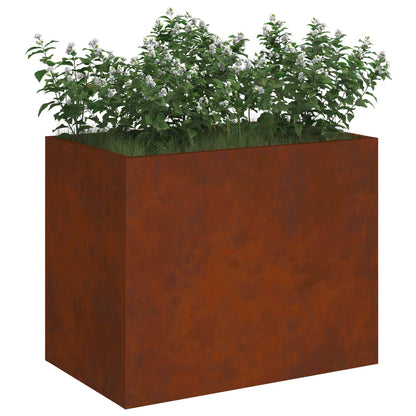 vidaXL Garden Planter Rusty 50 x 32 x 40 cm Weathering Steel