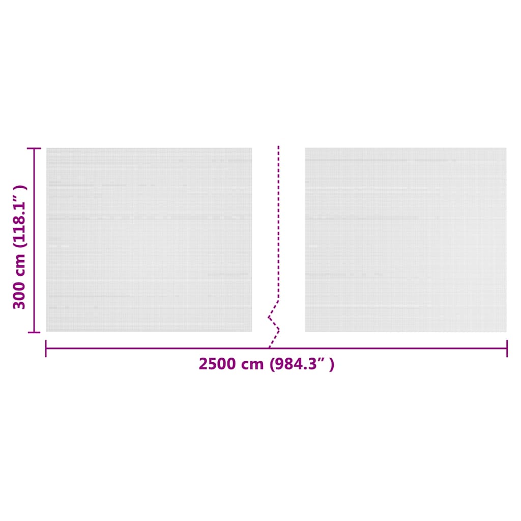 vidaXL Insect Net White 3 x 25 m Polyethylene