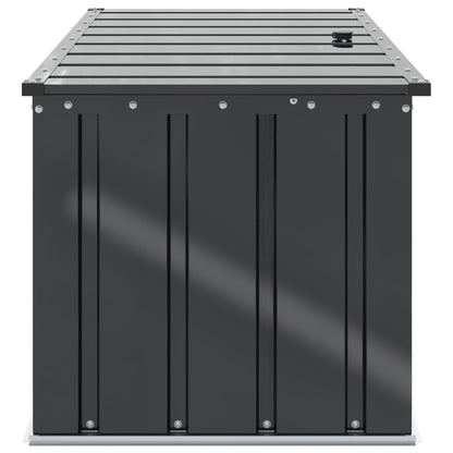 vidaXL Garden Storage Box Black 101 x 56.5 x 50 cm Steel