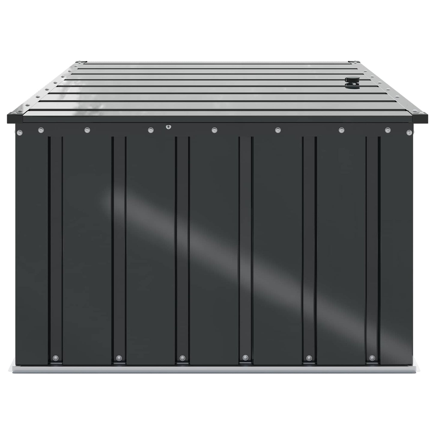vidaXL Garden Storage Box Black 101 x 82 x 50 cm Steel