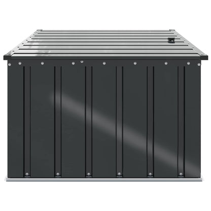 vidaXL Garden Storage Box Black 101 x 82 x 50 cm Steel