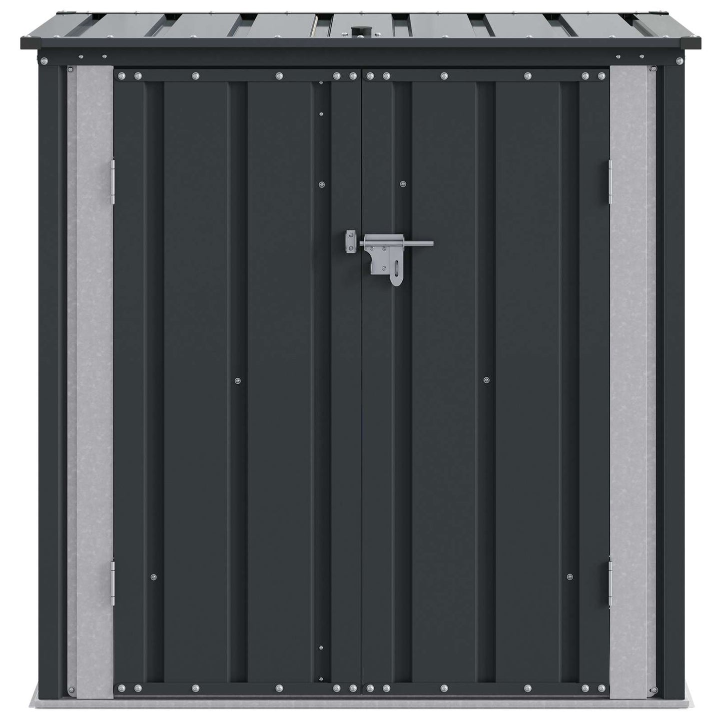 vidaXL Garden Storage Box Black 101.5 x 57 x 100.5 cm Steel
